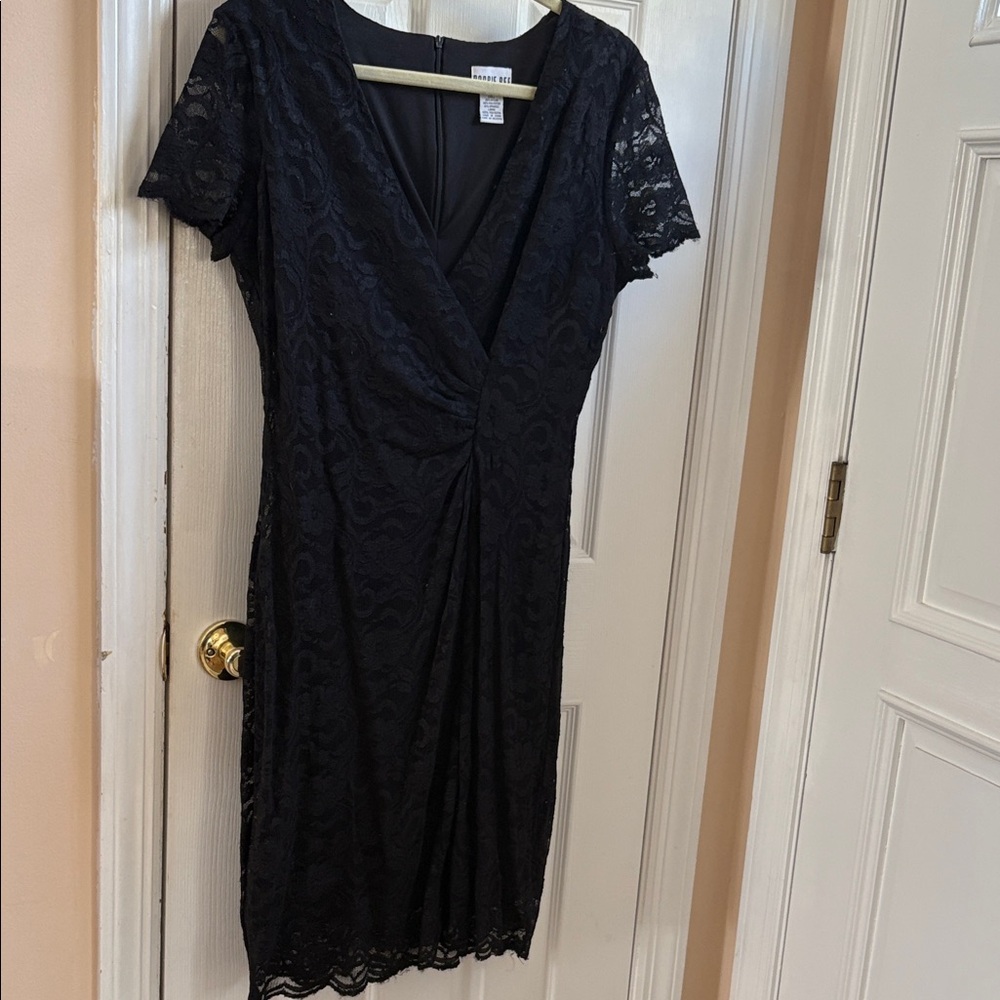 Karen Kane Black Lace Midi Dress